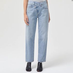 Agolde criss cross jeans